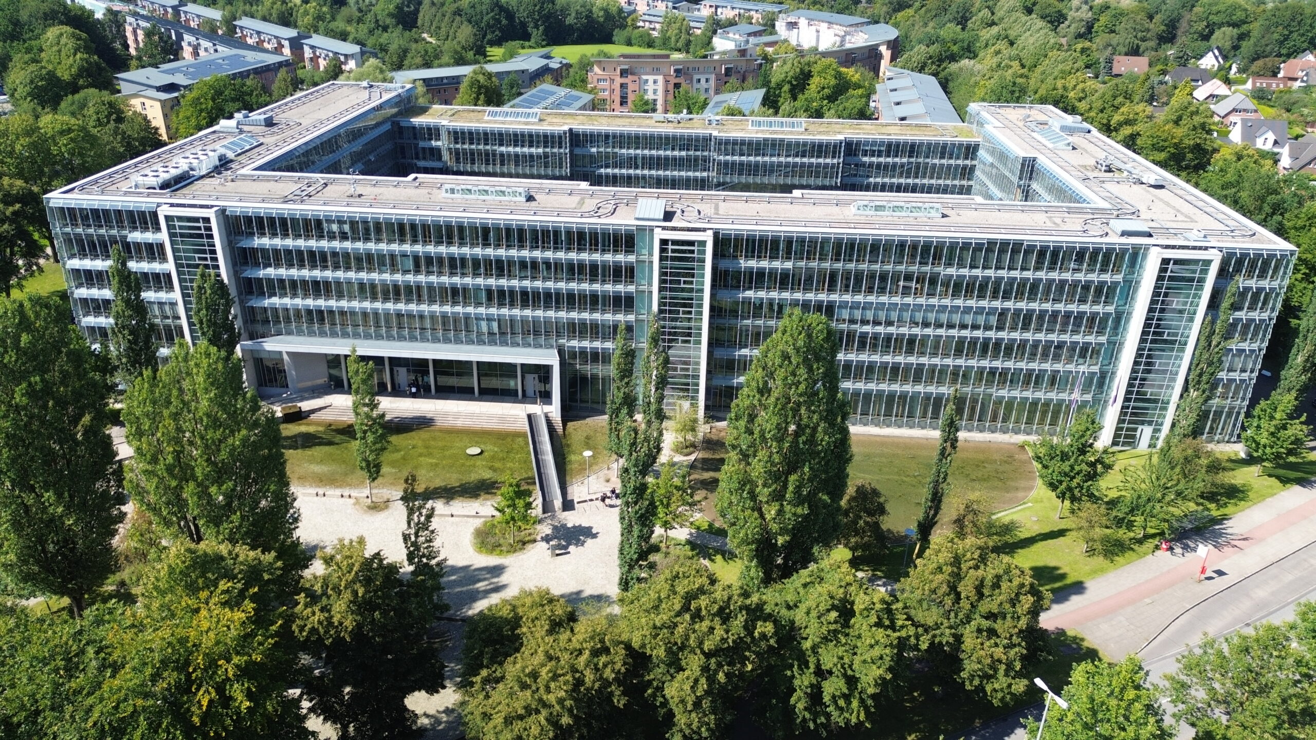 Gebäude der Deutschen Rentenversicherung Nord in Hamburg.
